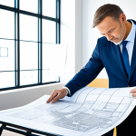 **

"A professional architect, fully clothed in appropriate business attire, reviewing blueprints in a brightly lit, modern office space, safe for work, perfect anatomy, correct proportions, well-formed hands, proper finger count, natural pose, high resolution, professional, modest, family-friendly"

**